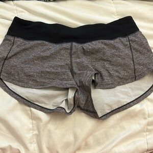 Gray size 6 lulu shorts
